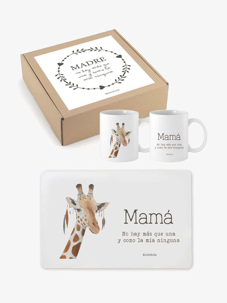 Caja Desayuno Madre Jirafa hippy