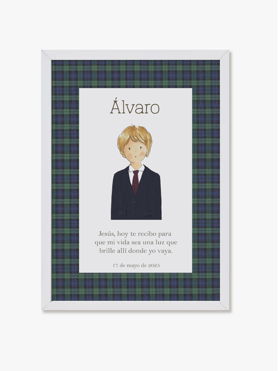 Cuadro Madera Blanco Comunión Cuadros