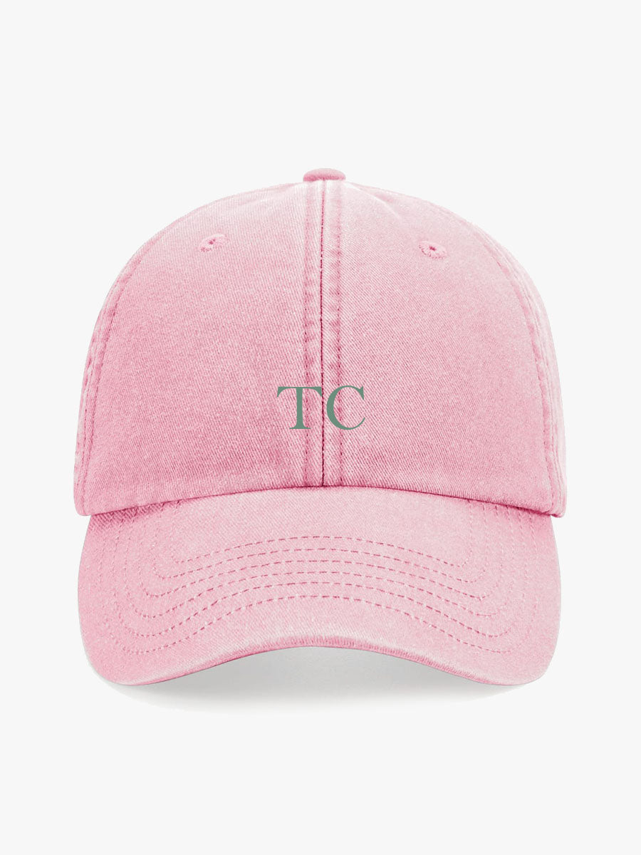 Gorra Bordada Iniciales Rosa