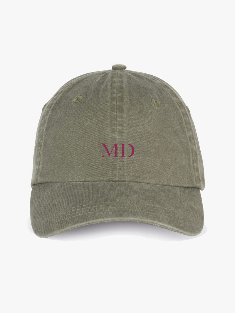 Gorra Bordada Iniciales Oliva