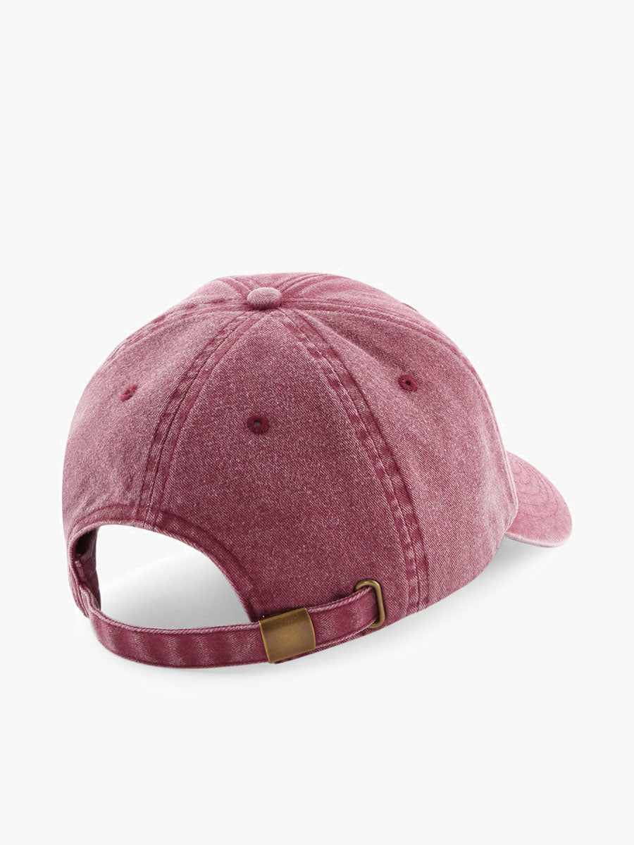 Gorra Bordada Círculo Burdeos