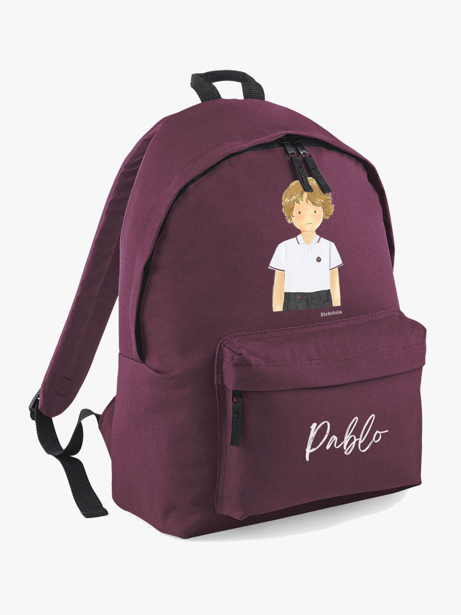 Mochila Escolar Niño Colegio Santa María la Blanca