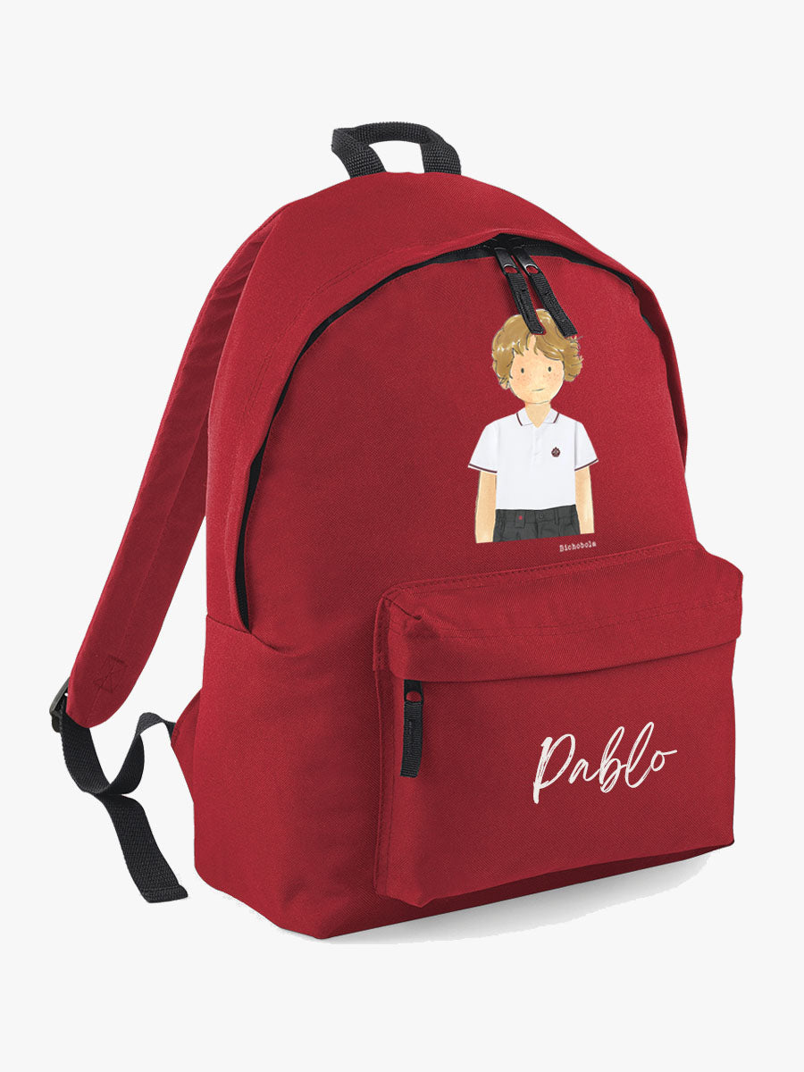 Mochila Escolar Niño Colegio Santa María la Blanca