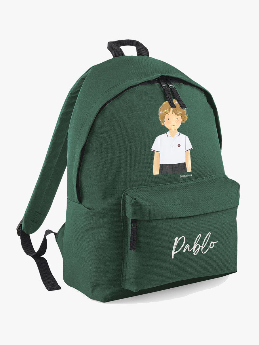 Mochila Escolar Niño Colegio Santa María la Blanca