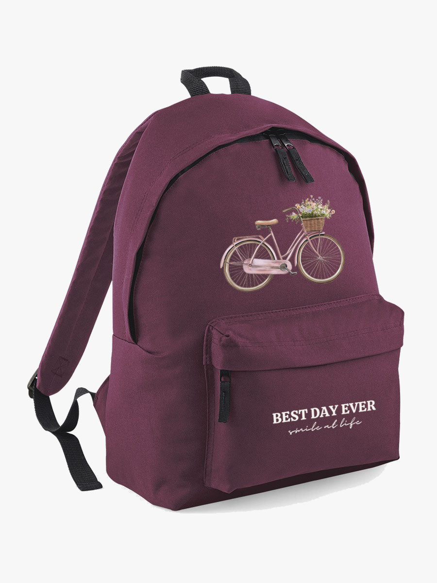 Mochila lona Bici Rosa
