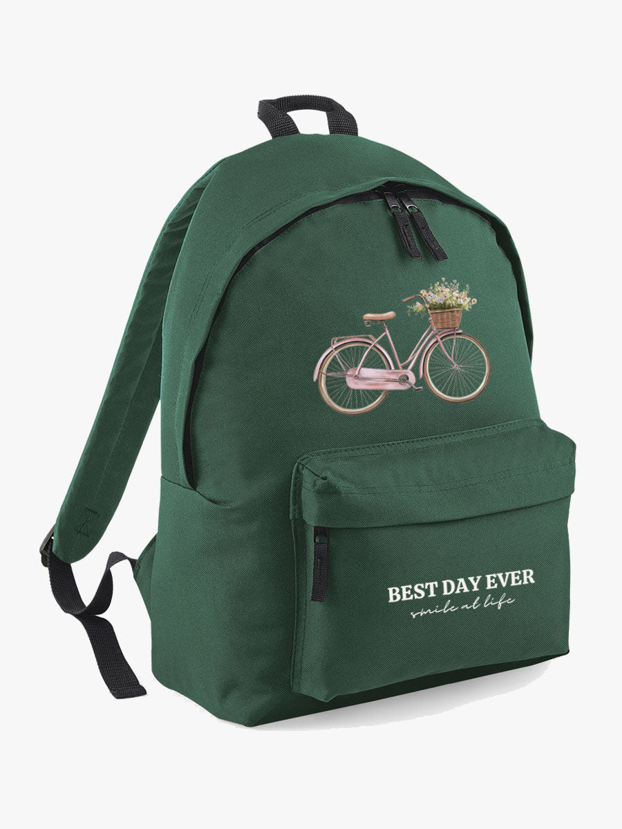 Mochila lona Bici Rosa