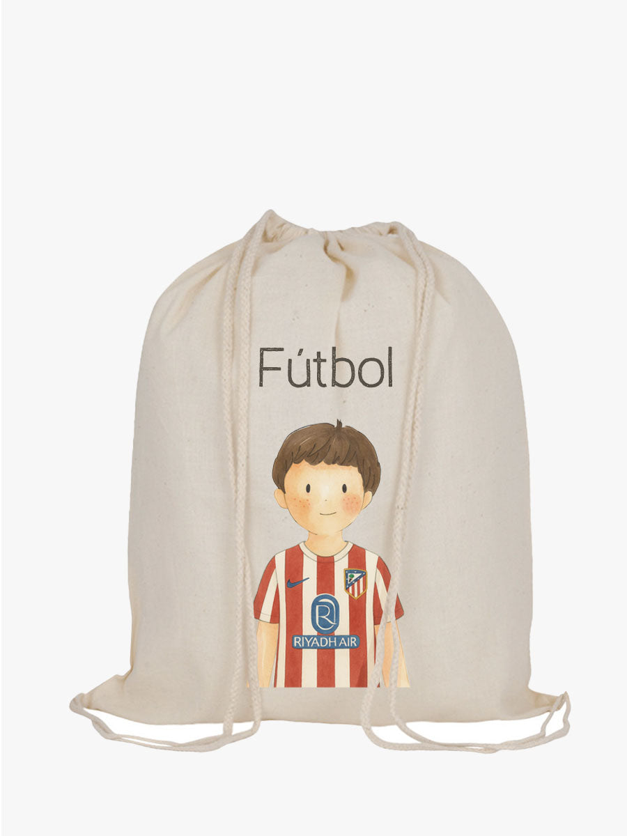 Mochila cordones Fútbol Atlético Madrid Niño