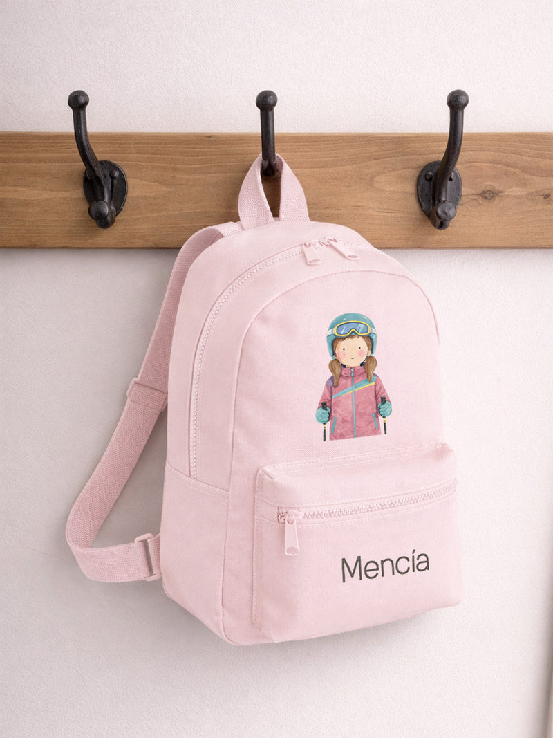 Mochila Lona Mini Esquí Niña