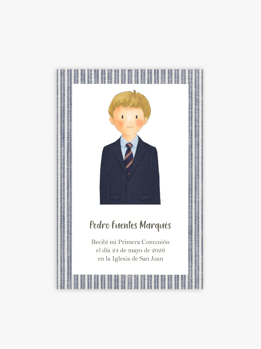 Recordatorio Comunión Oxford Azul