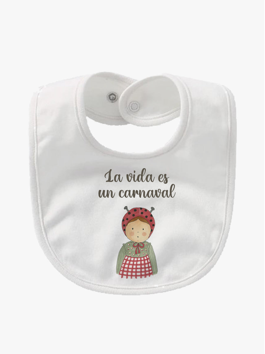 Babero Algodón Mari Mariquita