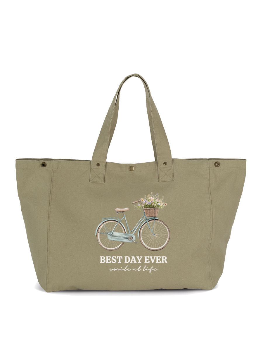 Bolsa Efecto Lavado Bici Azul