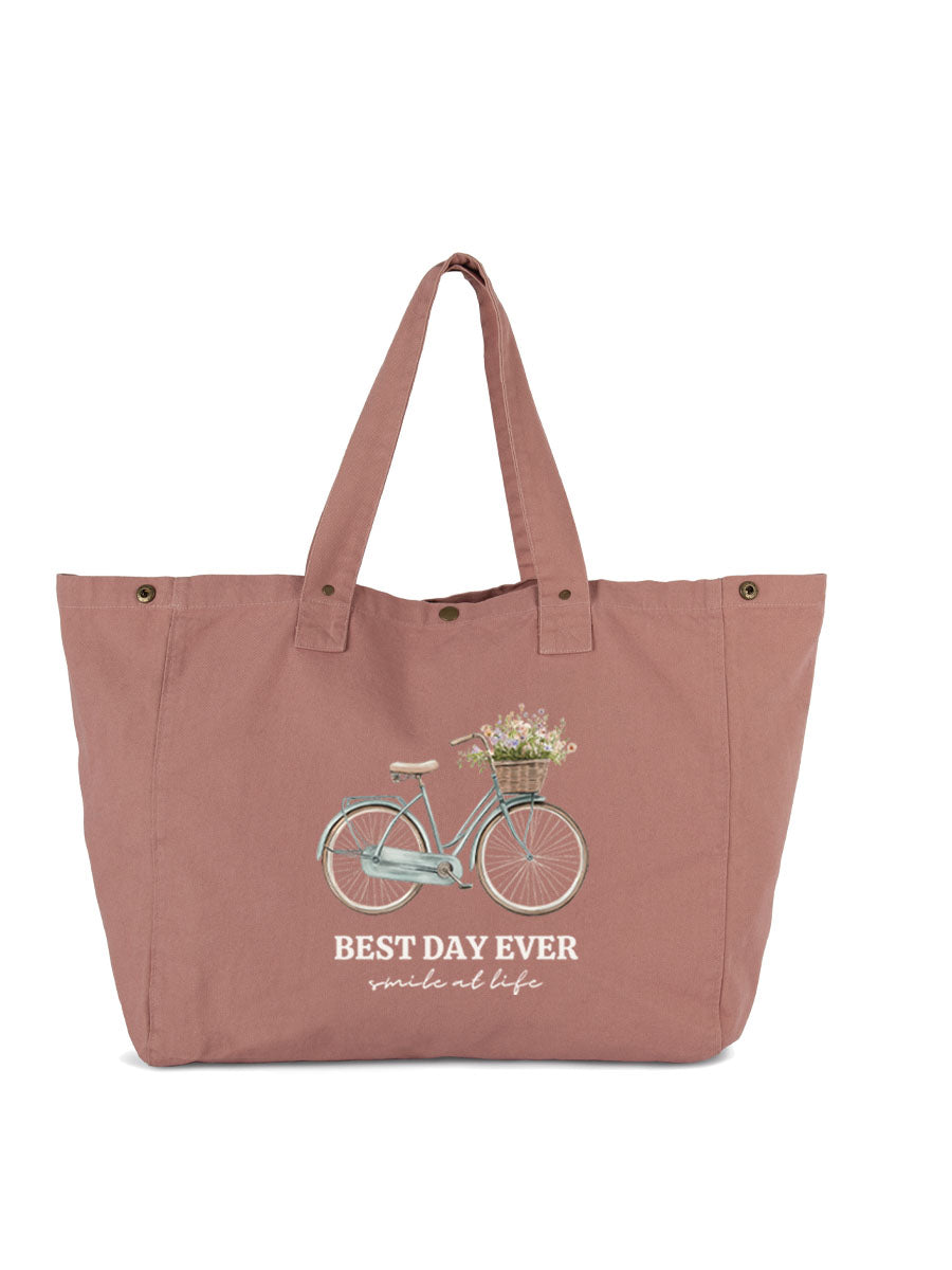 Bolsa Efecto Lavado Bici Azul