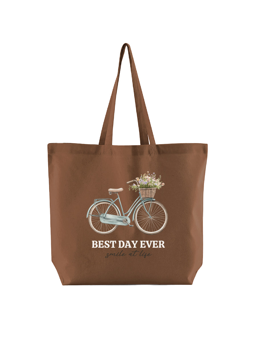 Tote Bag Ligera Bici Azul