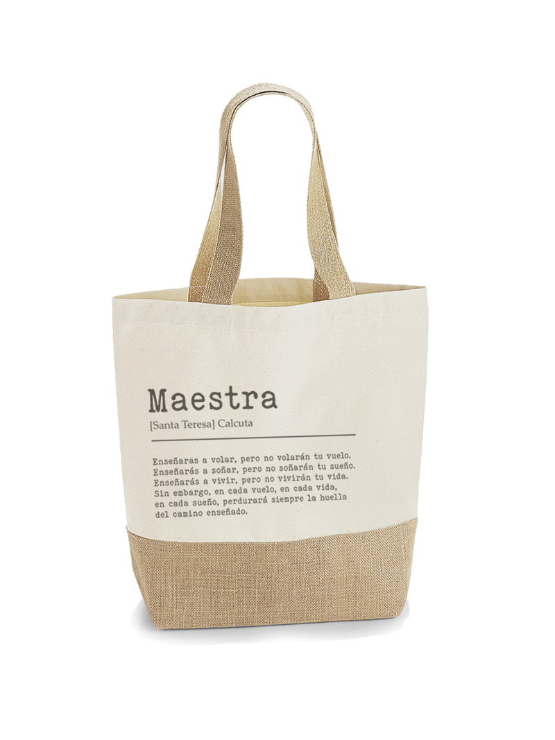 Bolsa yute Maestra