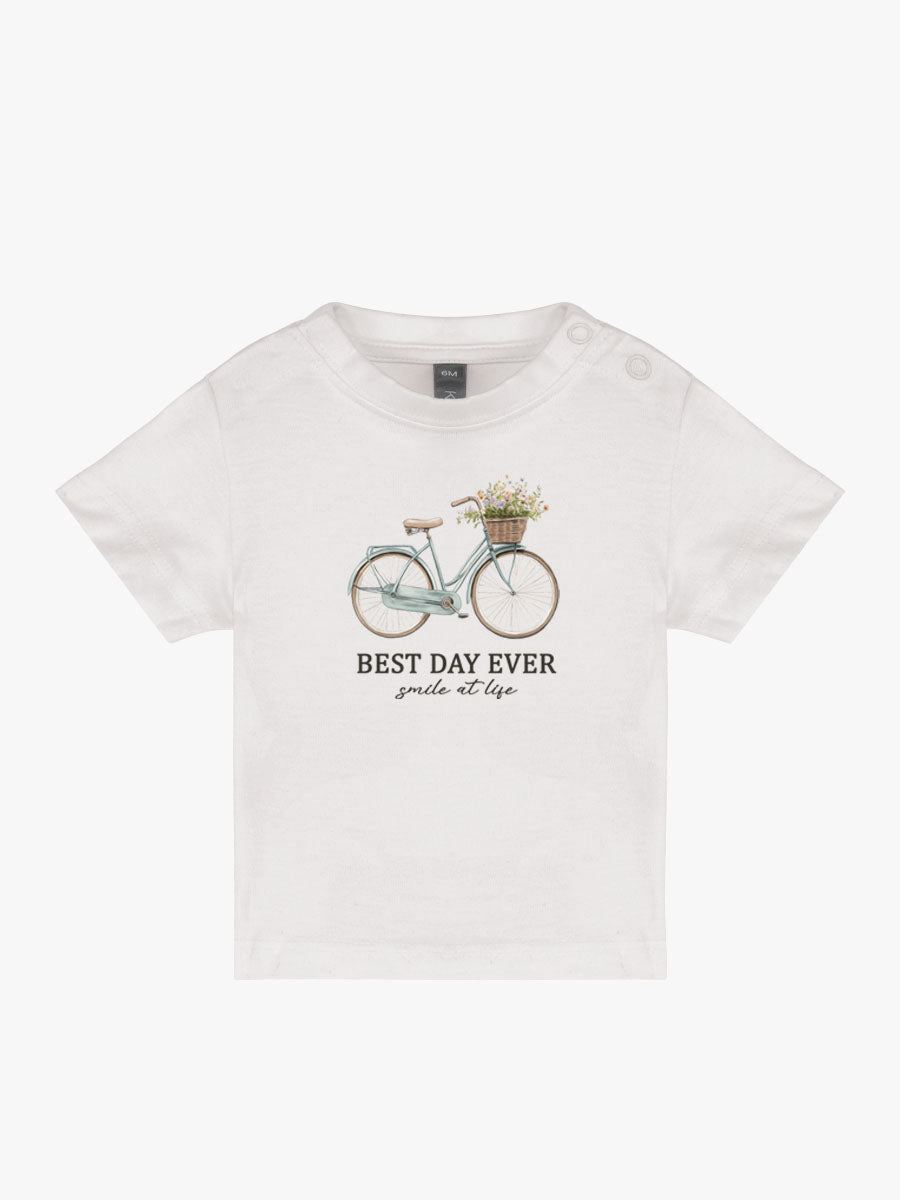 Camiseta Bebé Bici Azul