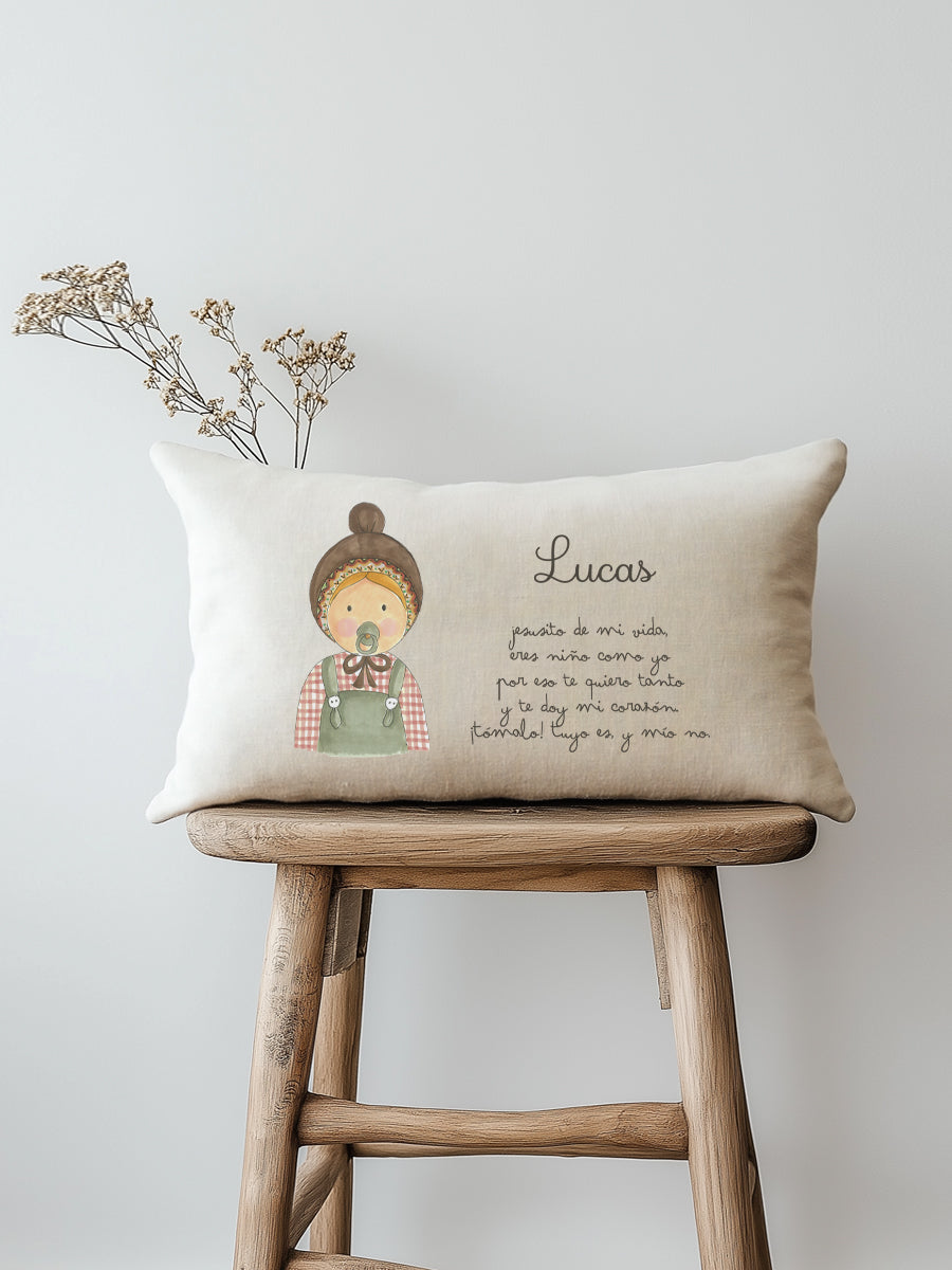 Cojín Jesusito de mi Vida Lucas