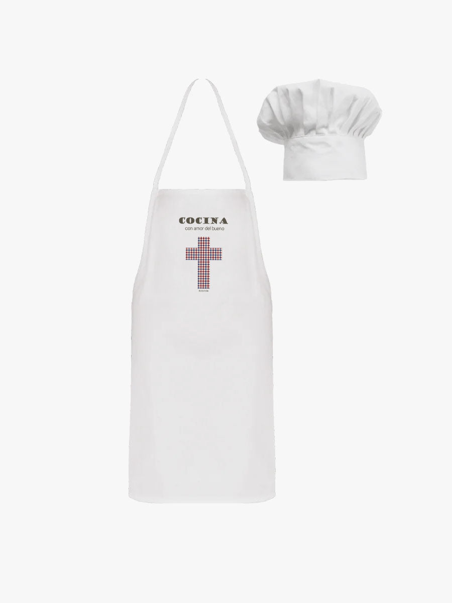 Kit Chef Vichy - Delantal y Gorro de Cocinero