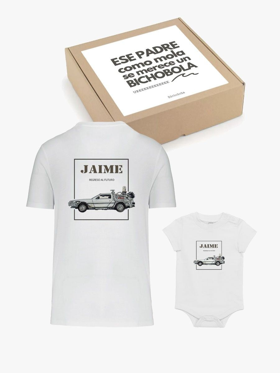 Pack Día del Padre New Daddy Camiseta y Body Coches
