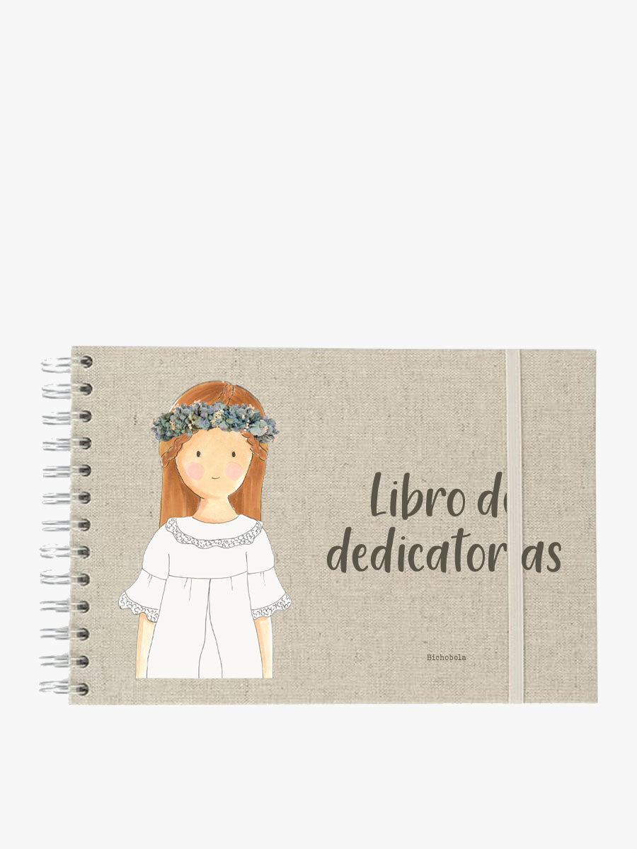 Libro Dedicatorias Comunión Carlota Romántico
