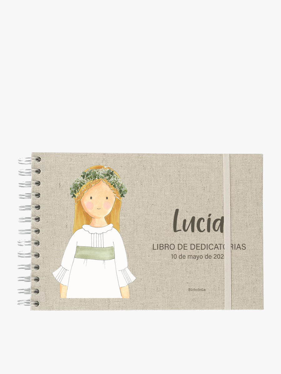 Libro Dedicatorias Comunión Carlota Londres