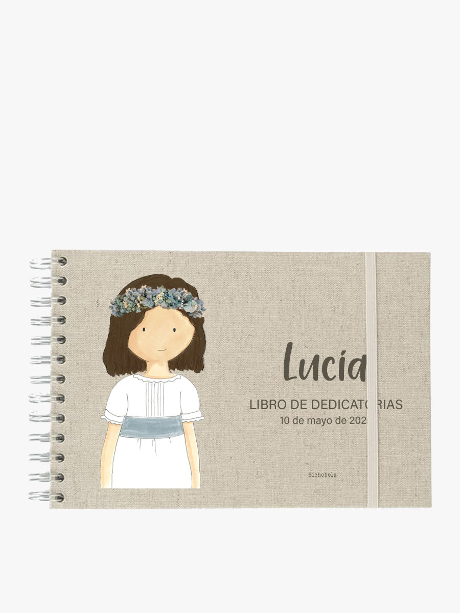 Libro Dedicatorias Comunión Celia Sencillo