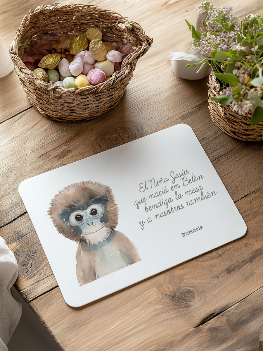 Mantel Bendición Mono