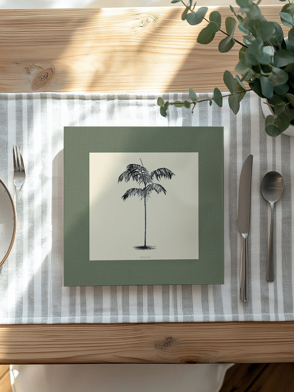 Mantel Cuadrado Palmera I