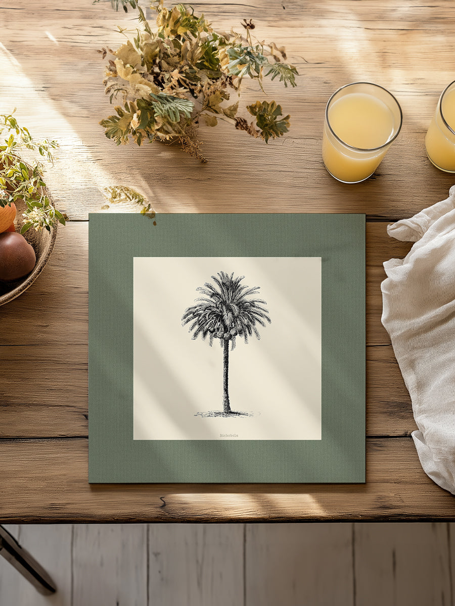 Mantel cuadrado Palmera III