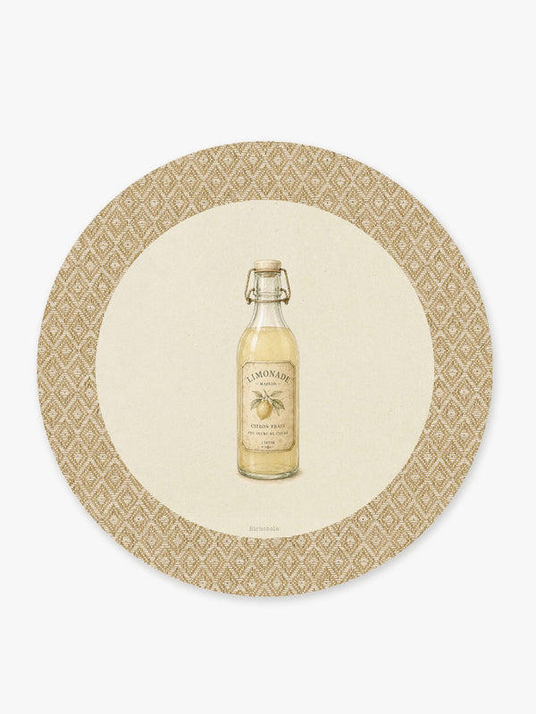 Mantel Redondo Summer Rafia Limonada