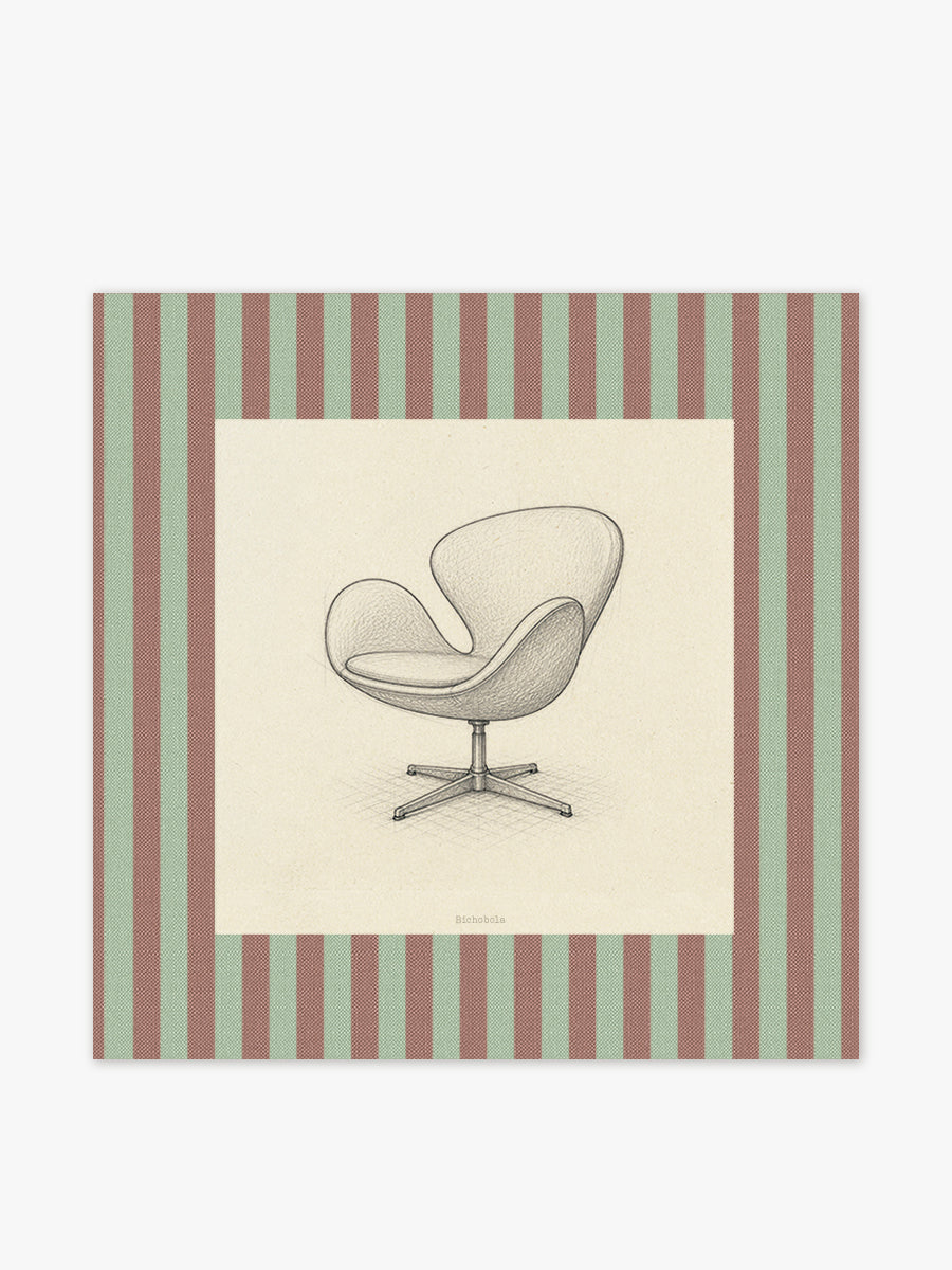 Mantel cuadrado Silla Swan
