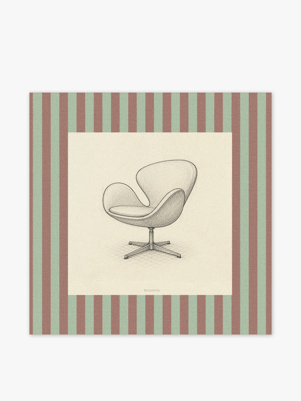 Mantel Cuadrado Silla Swan