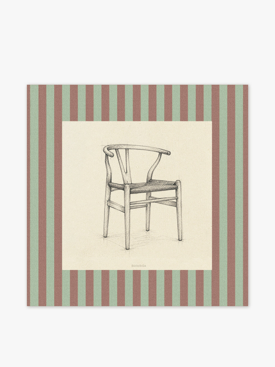 Mantel Cuadrado Silla Wishbone