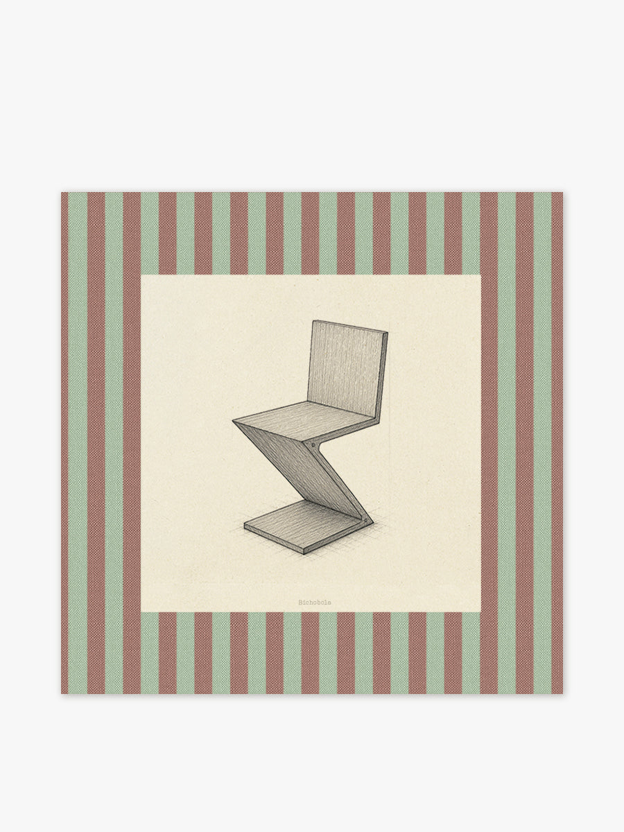 Mantel Cuadrado Silla Zig Zag