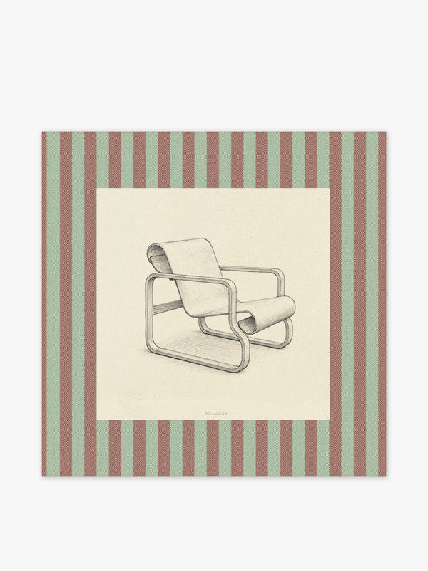 Mantel Cuadrado Silla Paimio