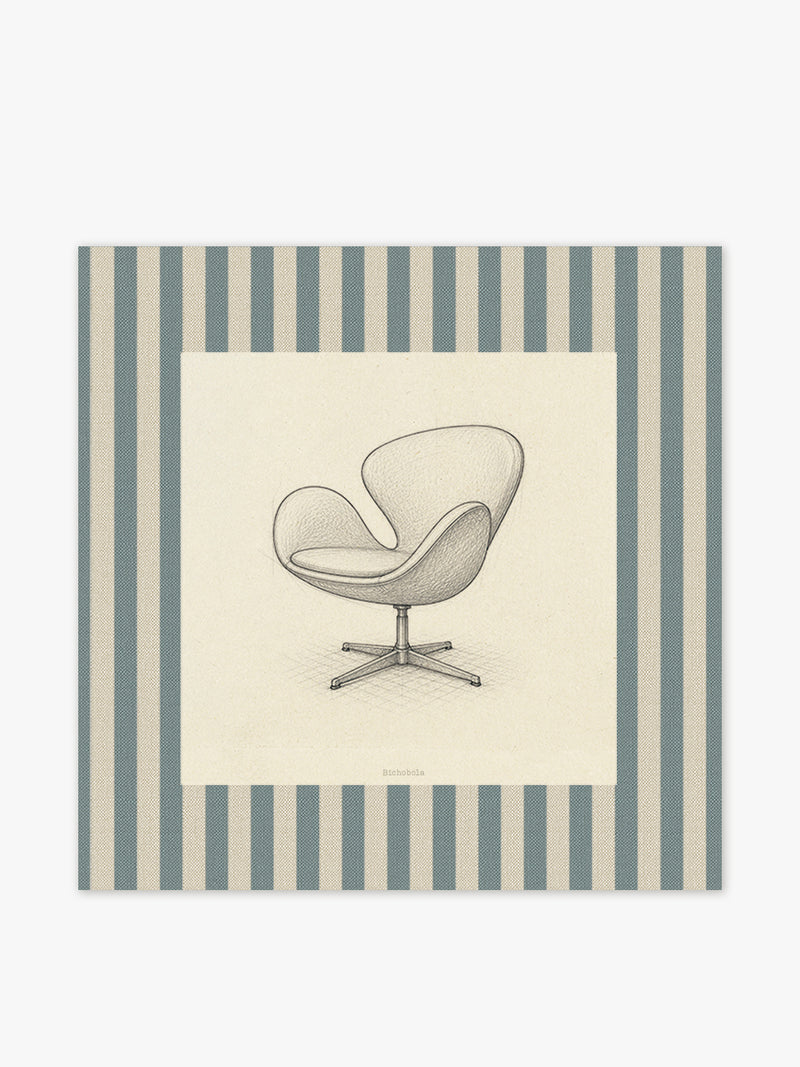 Mantel Cuadrado Silla Swan
