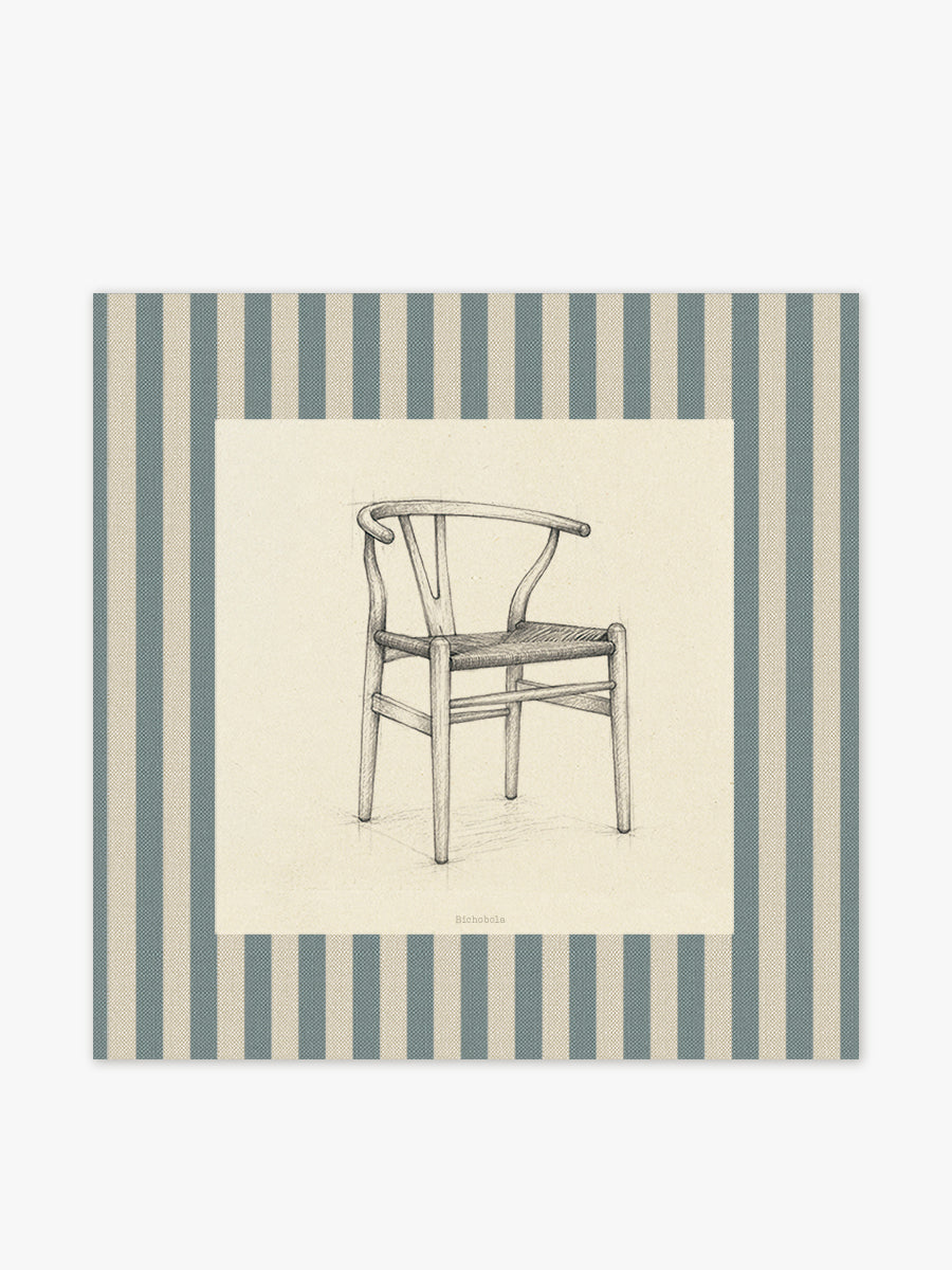 Mantel cuadrado Silla Wishbone
