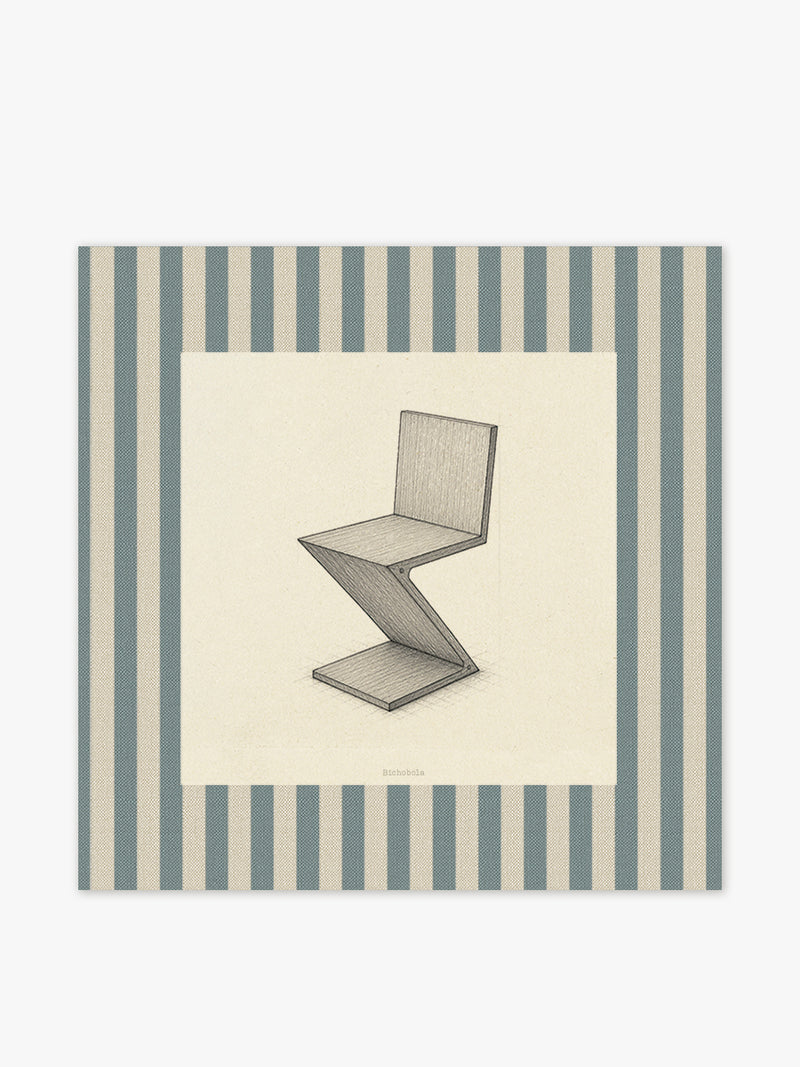 Mantel Cuadrado Silla Zig Zag