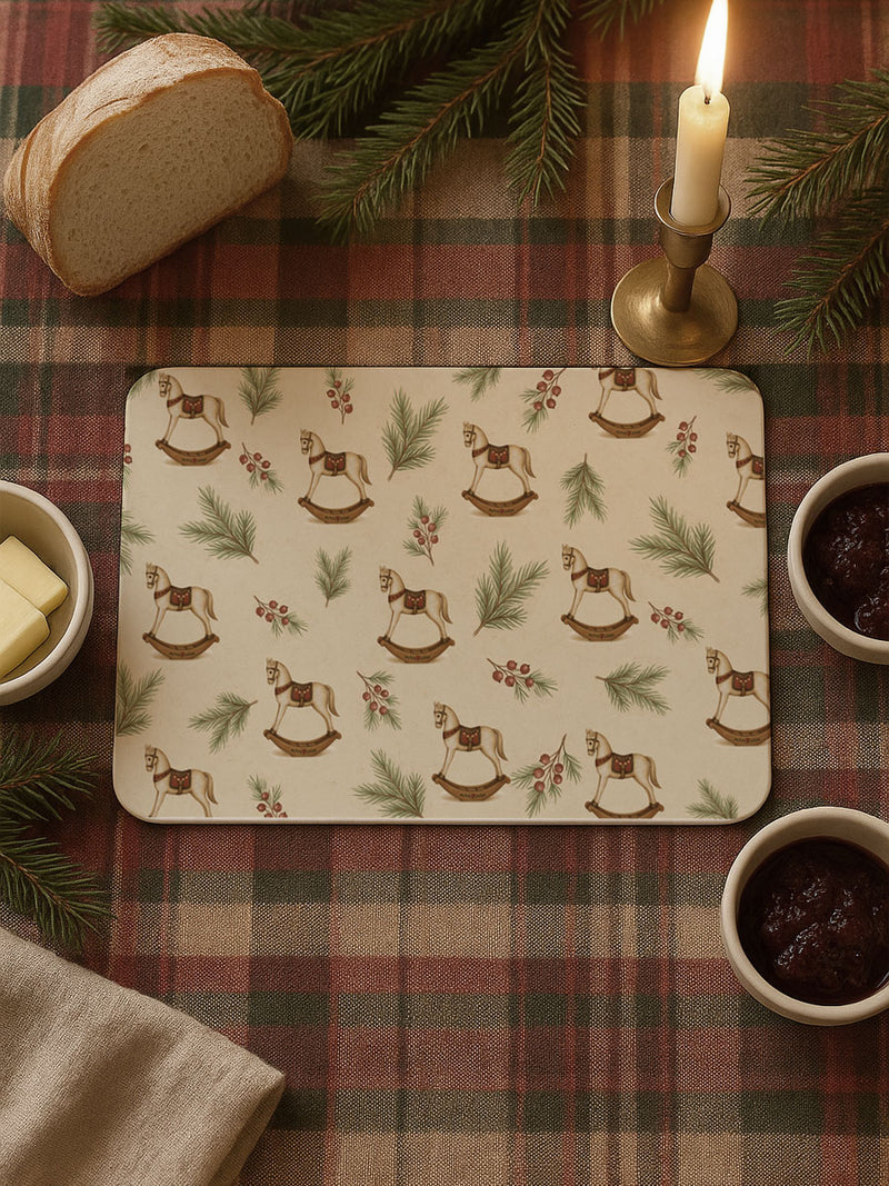 Mantel Navidad Estampado Caballos
