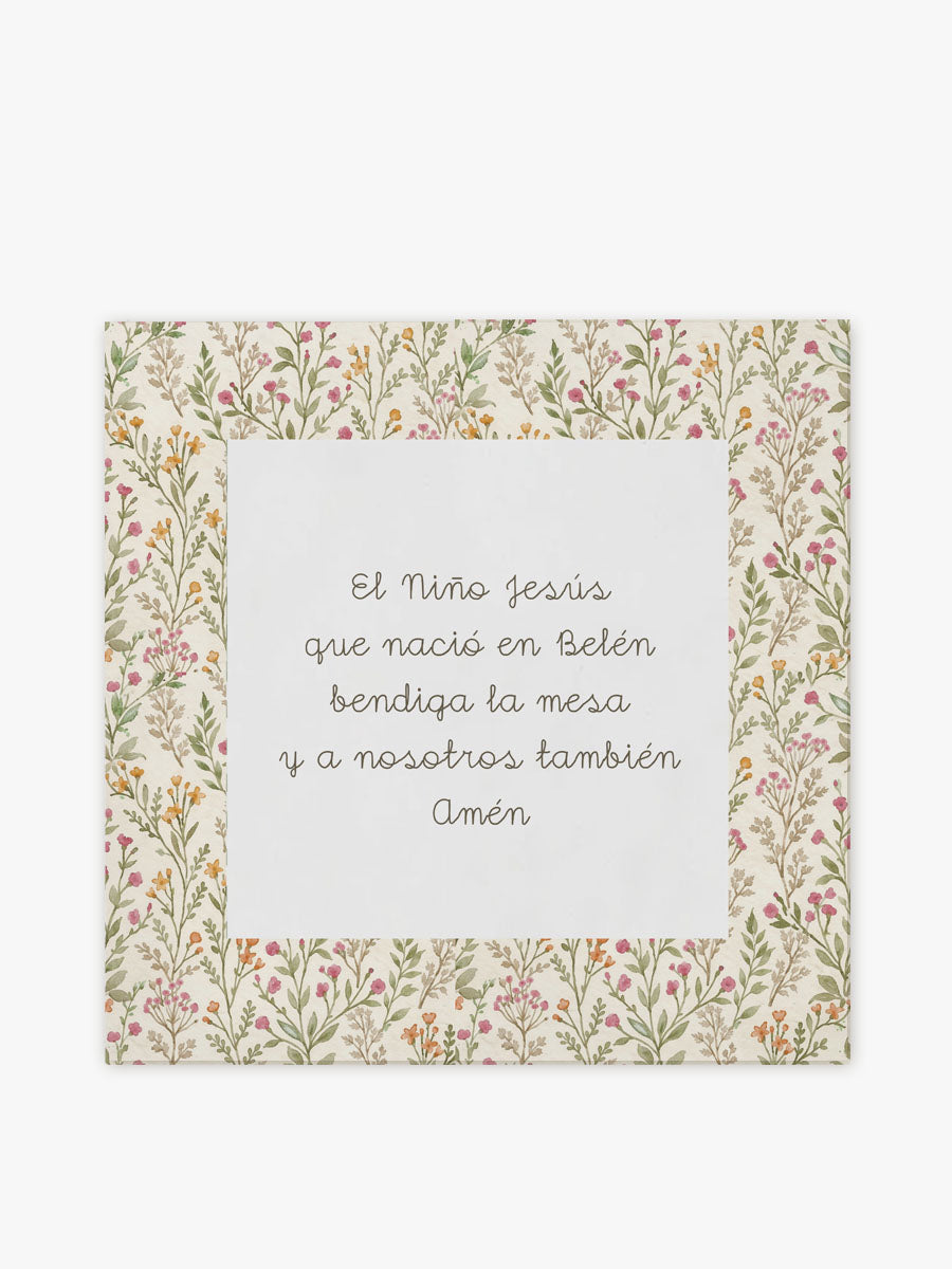 Mantel Cuadrado Bendicion Primavera