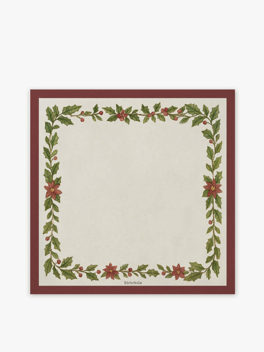 Mantel Apellidos Guirnalda Roja