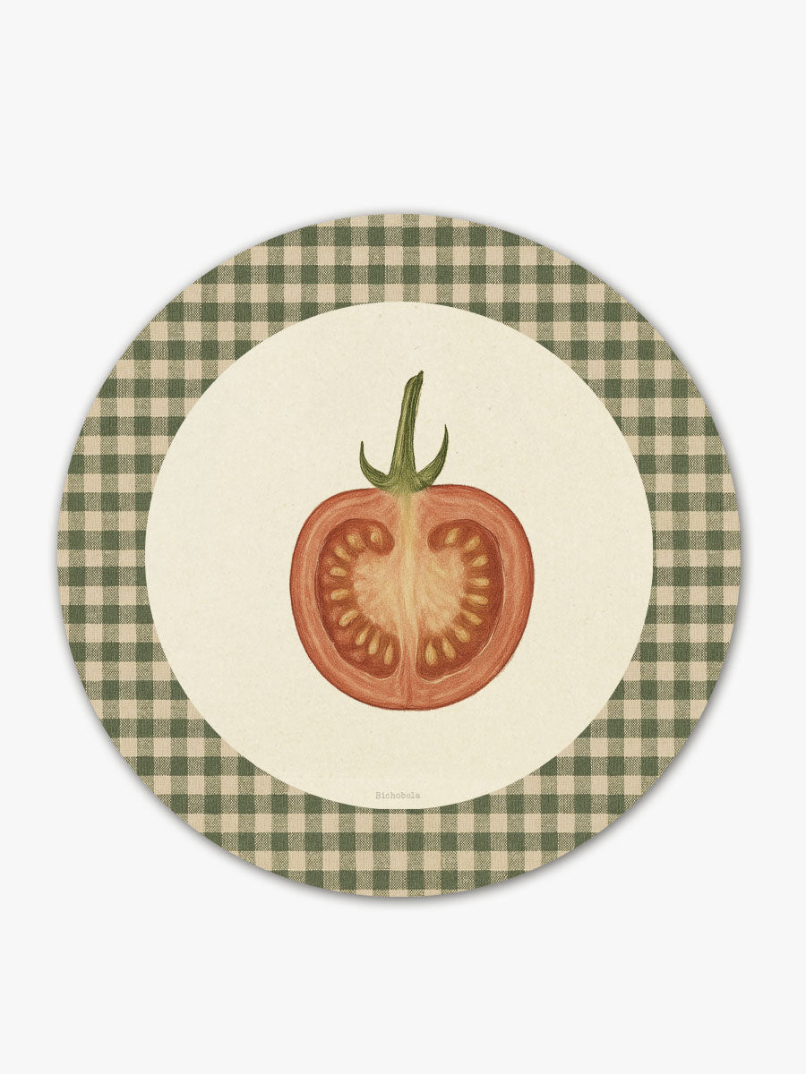 Mantel Redondo Tomate
