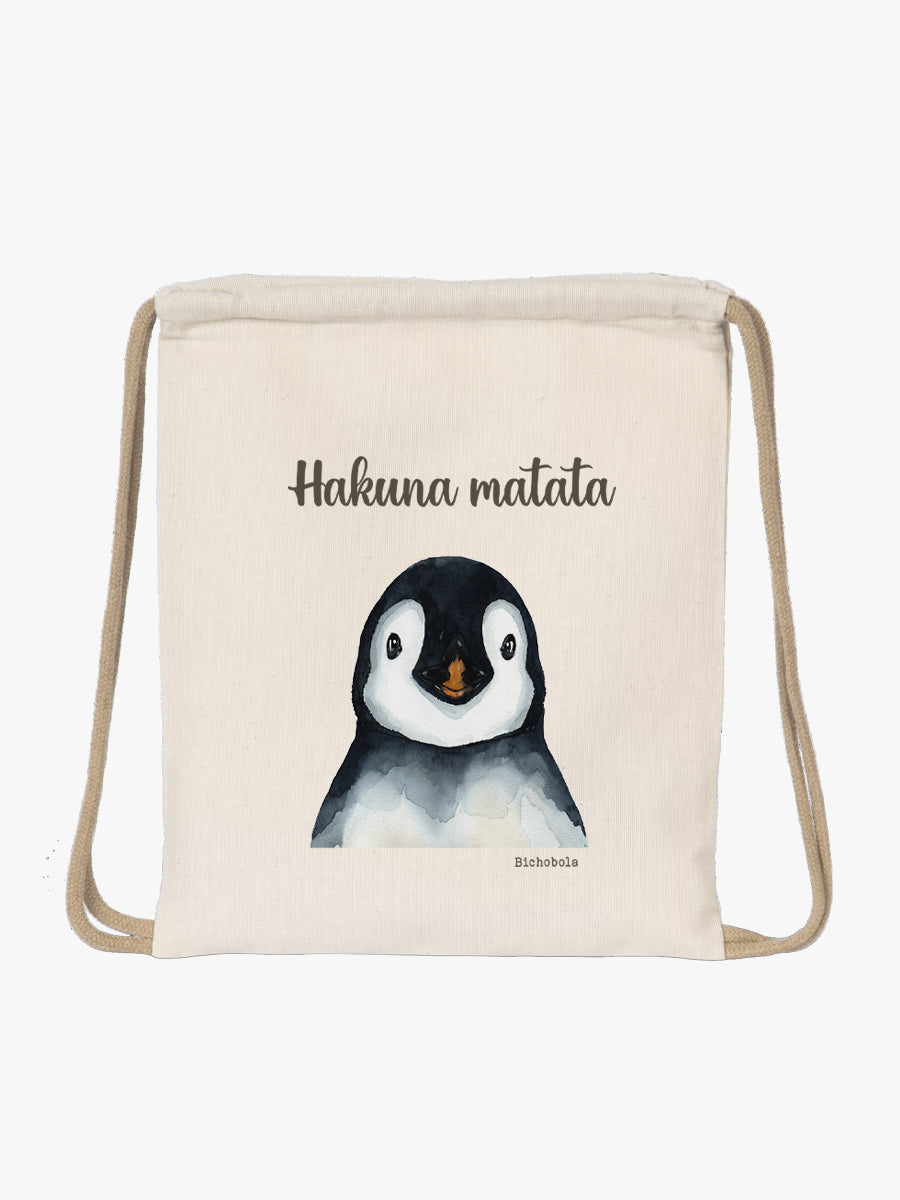 Mochila cordón Mini Pingüino