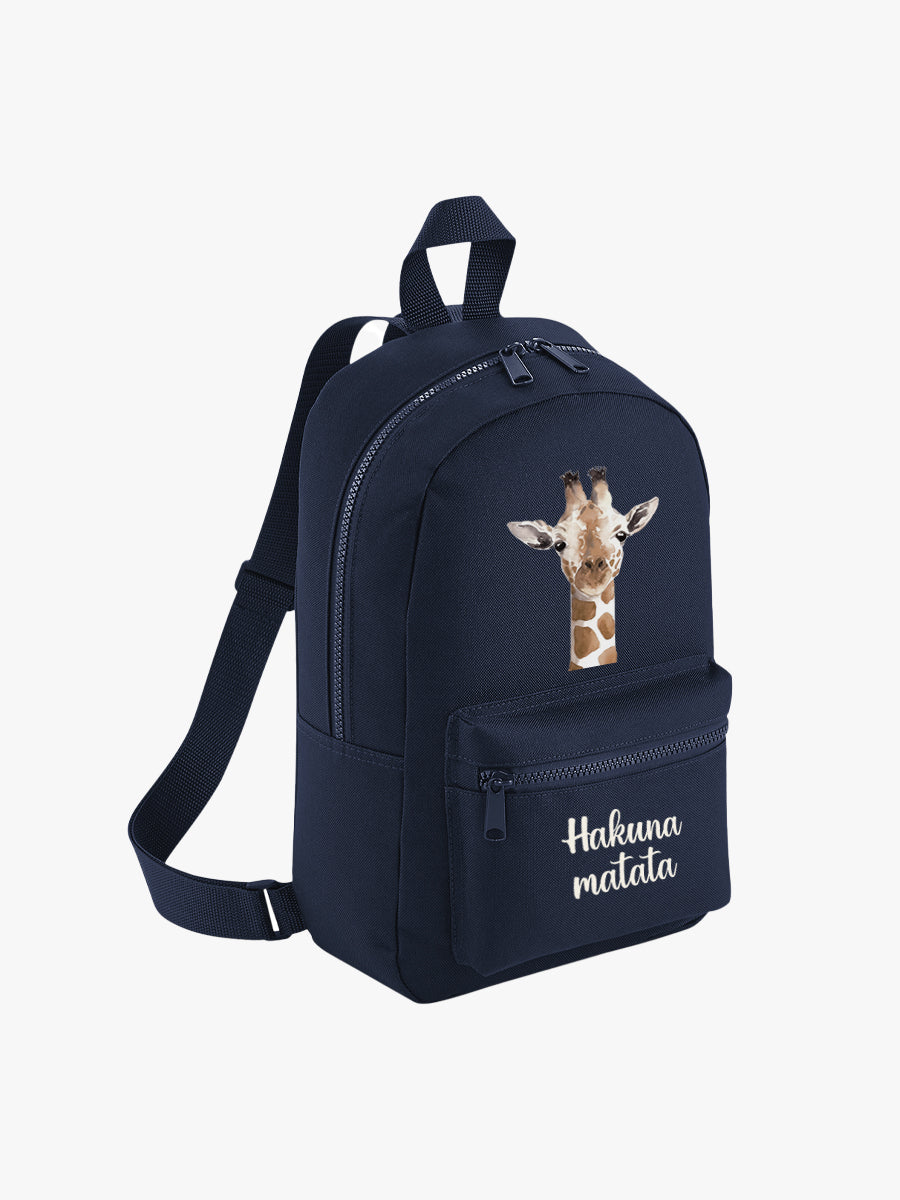 Mochila lona mini Jirafa