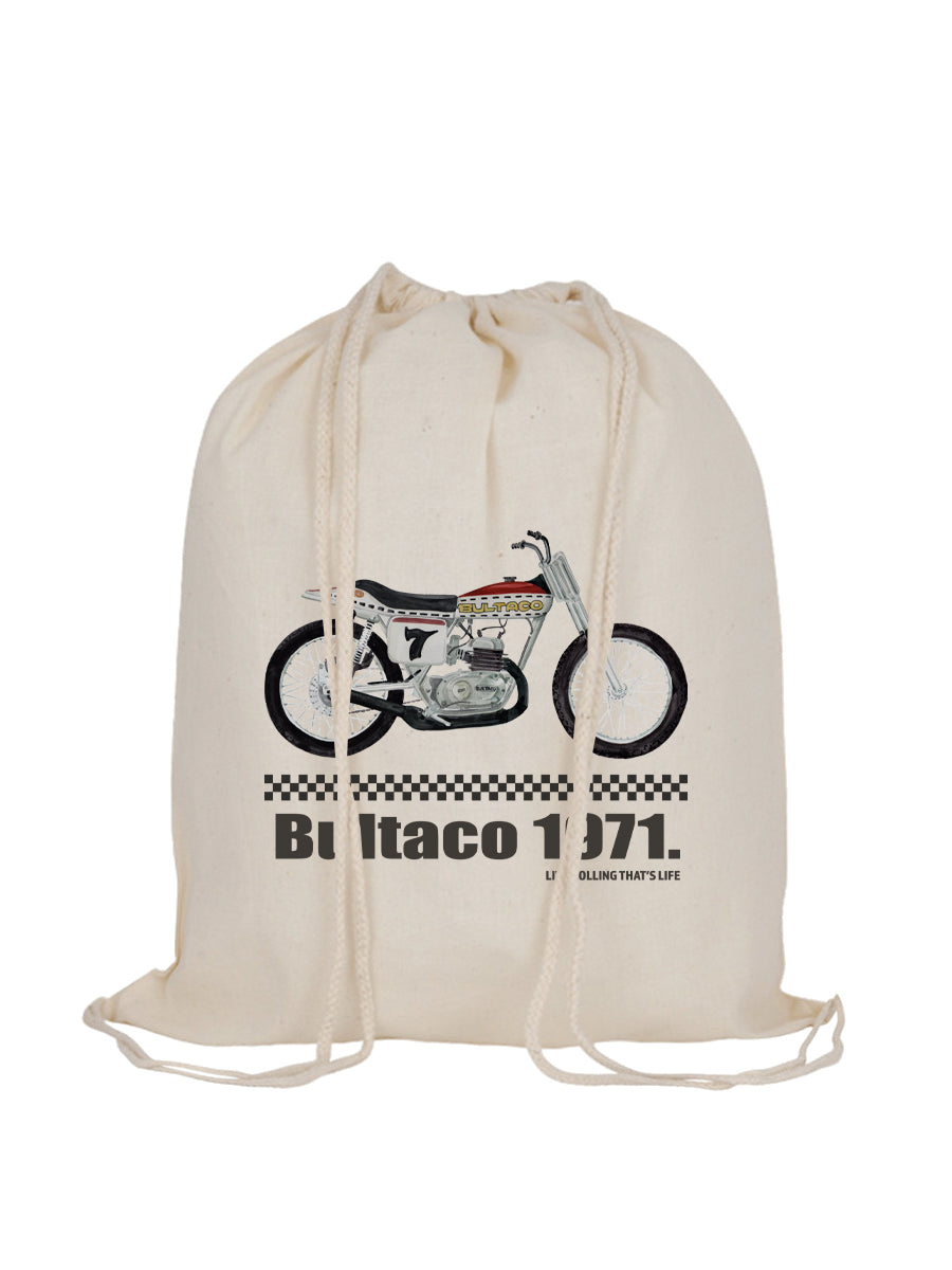 Mochila tela cordones Bultaco