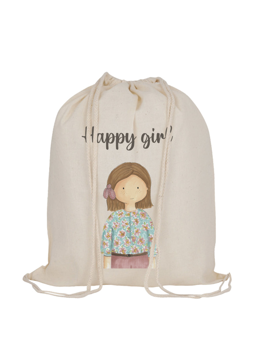 Mochila tela cordones Cris