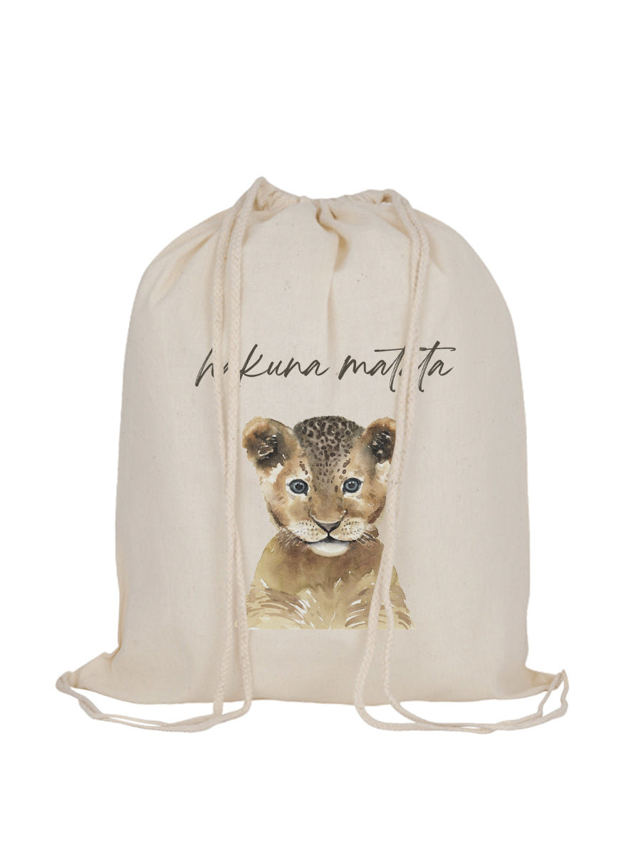 Mochila tela cordones León