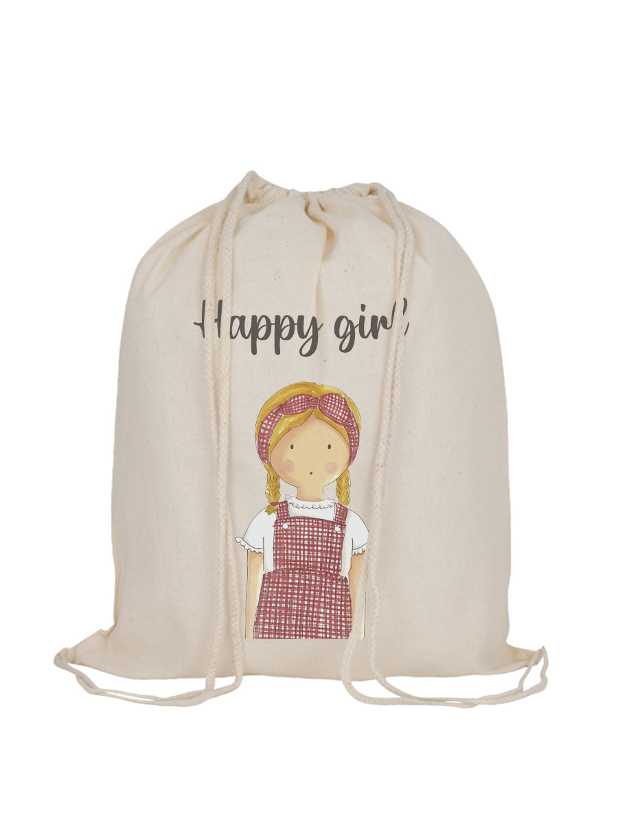 Mochila tela cordones Marieta