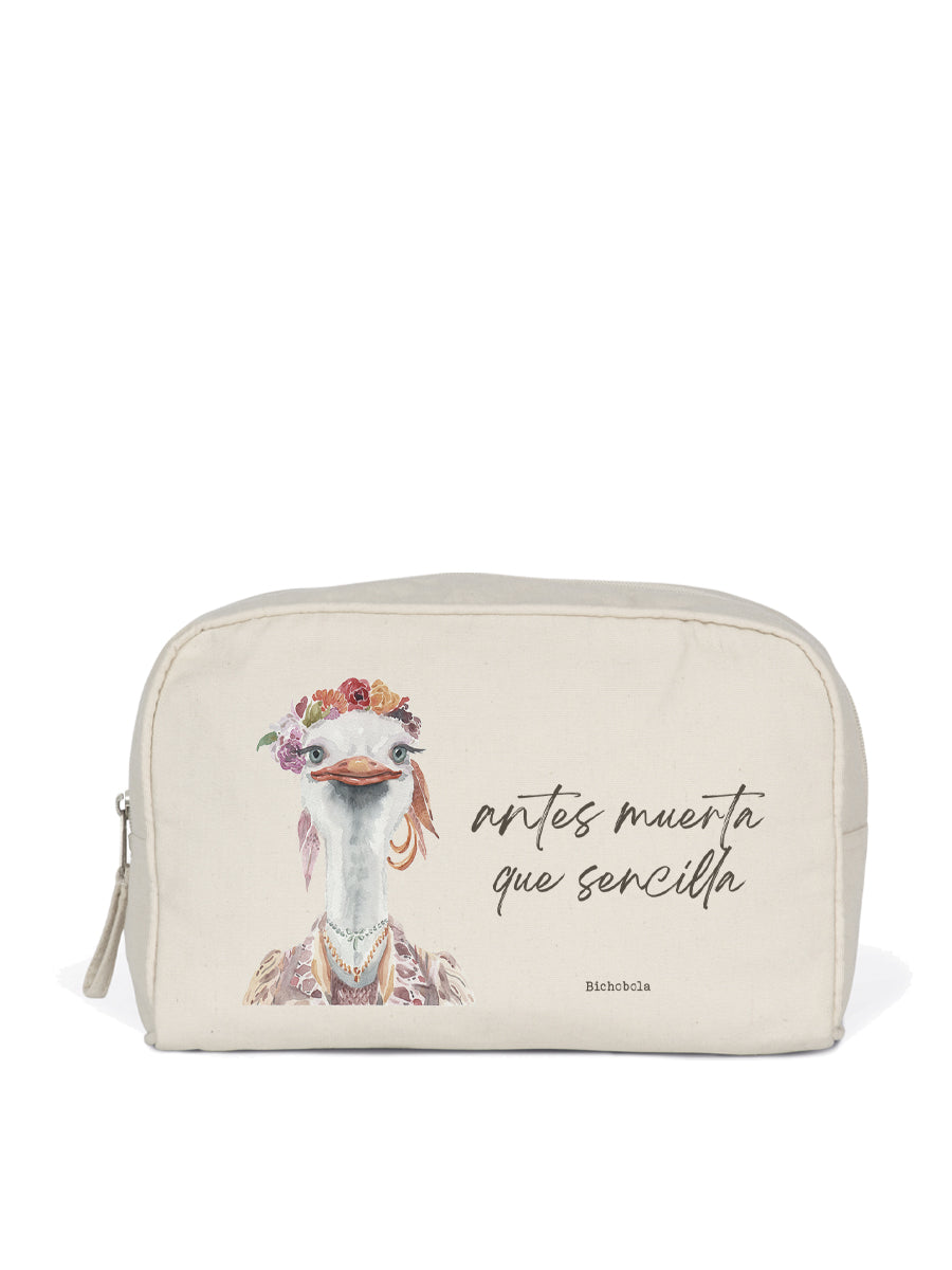 Neceser maquillaje Avestruz Maricruz