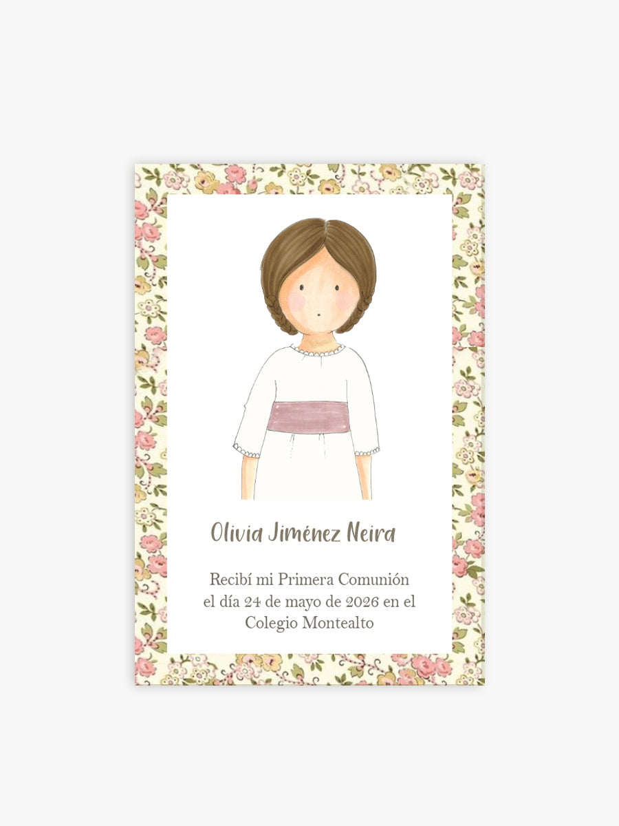 Recordatorio Comunión Petiflor