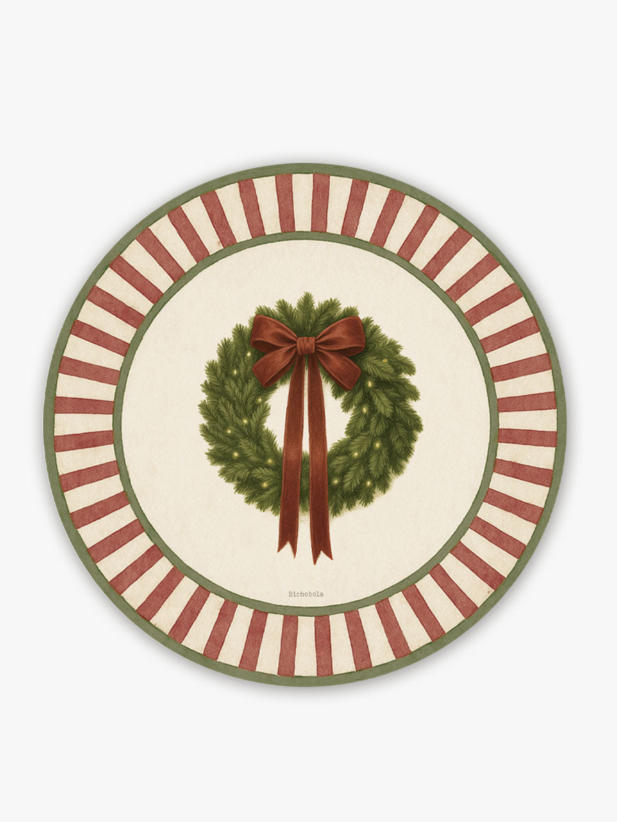 Mantel Redondo Rayas Corona